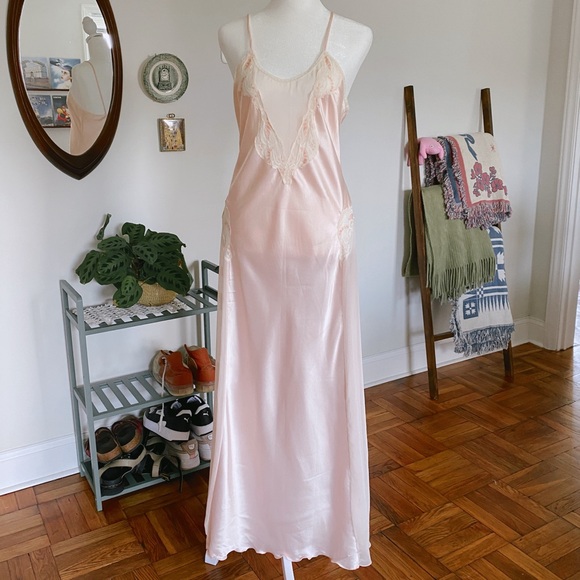 Sabina by Mervyn’s Pink Peek-a-Boo Slip Dress - Picture 2 of 5